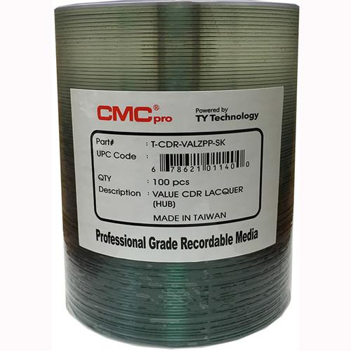 CMC Pro Valueline 700MB CD-R Silver Thermal Lacquer Hub-Printable 52x Discs