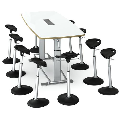 Focal Upright Furniture Confluence 8 Table and Ten Mobis Seat Bundle