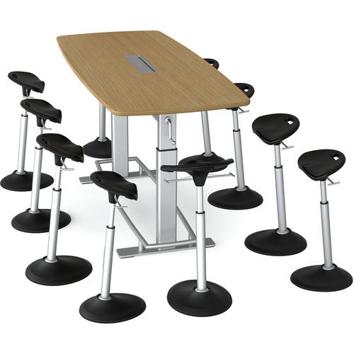 Focal Upright Furniture Confluence 8 Table and Ten Mobis Seat Bundle