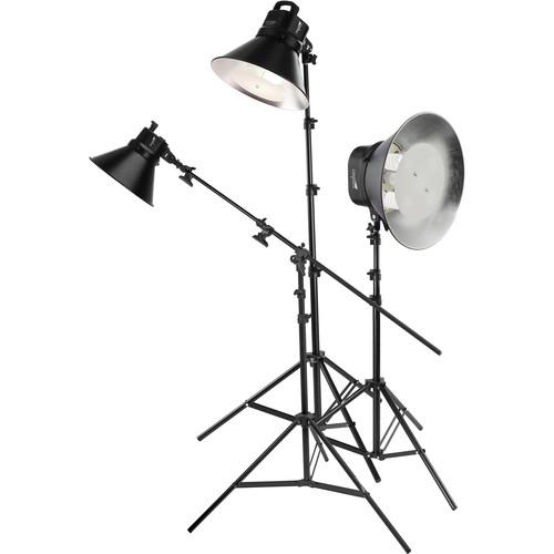 Impact Three-Light Fluorescent Cool Light Kit with Stands