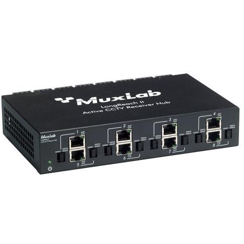 MuxLab 8-Channel LongReach II Active CCTV Receiver Hub
