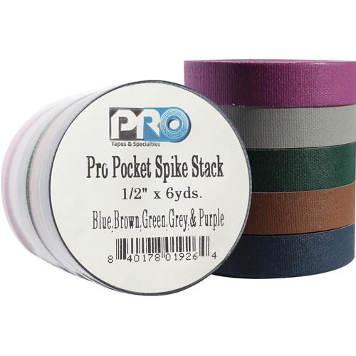ProTapes Pro Pocket Dark Color Spike Tape Stack
