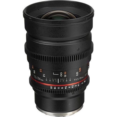 Samyang 24mm T1.5 VDSLRII Cine Lens for Sony E-Mount