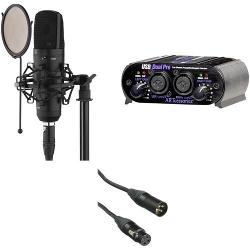 Senal SC550X Cardioid Condenser Mic with USB Dual Audio Interface & Cable Kit