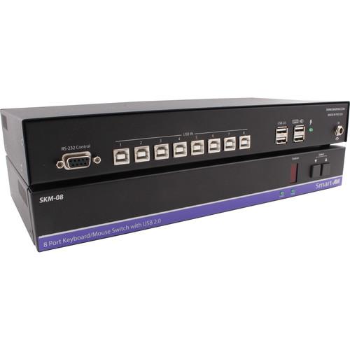 Smart-AVI SKM-08S 8-port KM Switch with USB 2.0 Sharing