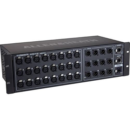 Allen & Heath AR2412 24x12 Main Remote Stage Rack for GLD & Qu Mixers