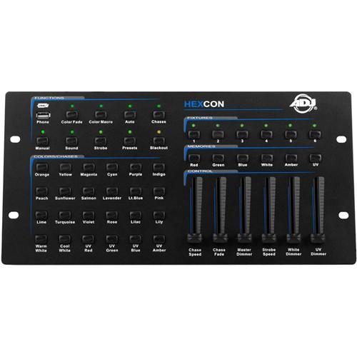 American DJ Hexcon 36-Channel DMX Controller for Hex Series Wash Lighting