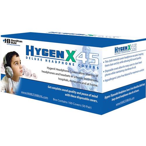 HamiltonBuhl HygenX 4.5" Disposable Sanitary Ear Cushion Covers for Over-Ear Headphones and Headsets