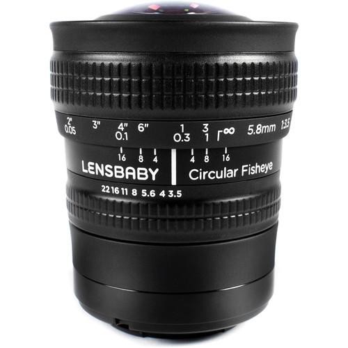 Lensbaby 5.8mm f 3.5 Circular Fisheye Lens for Micro Four Thirds