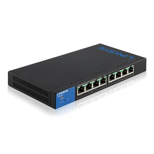Linksys LGS308P 8-Port Smart Gigabit PoE Switch