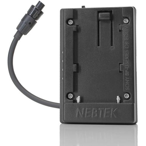 Nebtek Sony BPU DV Battery Plate with AJA Plug