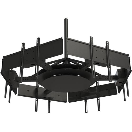 Peerless-AV Multi-Display Ceiling Mount with Six Telescoping Arms for 37 to 42" Displays
