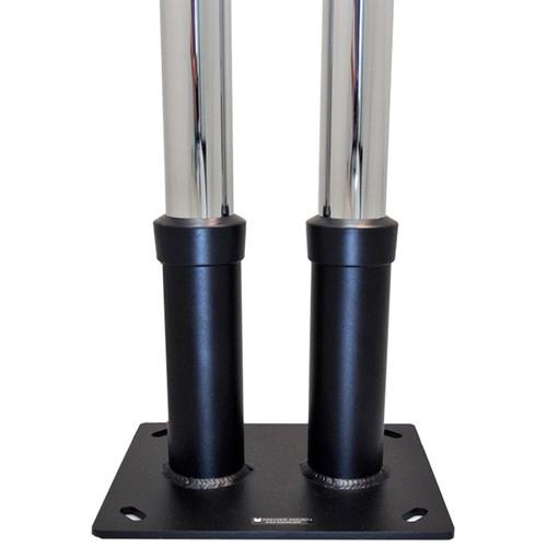 Premier Mounts Dual Pole Anchor Base for 2" Diameter Poles