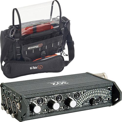 Sound Devices 302 Compact Production Mixer & Stingray Jr Audio Mixer Recorder Bag Kit