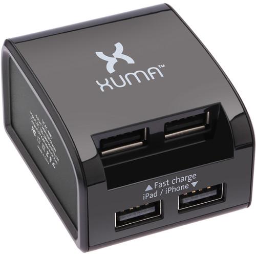 Xuma 4-Port USB Wall Charger with