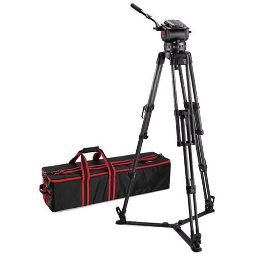 Acebil CS-XCG Tripod System with CH-X 150mm Ball Head, 2-Stage Carbon Fiber Tripod, & Ground-Level Spreader