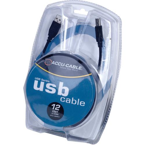 American DJ Accu-Cable USB 2.0 Type A Male to Type B Male Cable