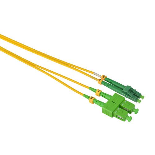 Camplex Duplex APC SC to APC LC Singlemode 9u 125u Fiber Optic Patch Cable