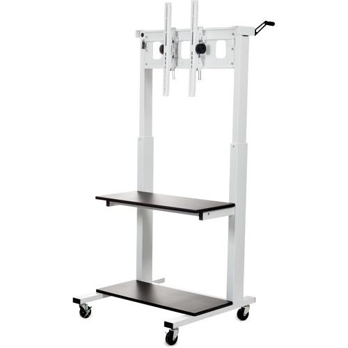 Luxor CLCD Crank-Adjustable Flat Panel TV Cart