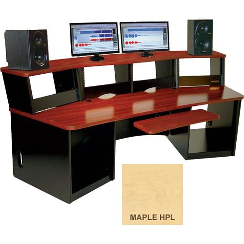 Omnirax Force 40 Multi-Purpose Workstation with One-Piece Monitor Bridge