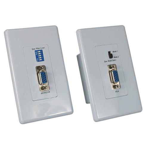 QVS VB-C5WP VGA RGB over CAT5e Wall Plate Passive Extender Kit