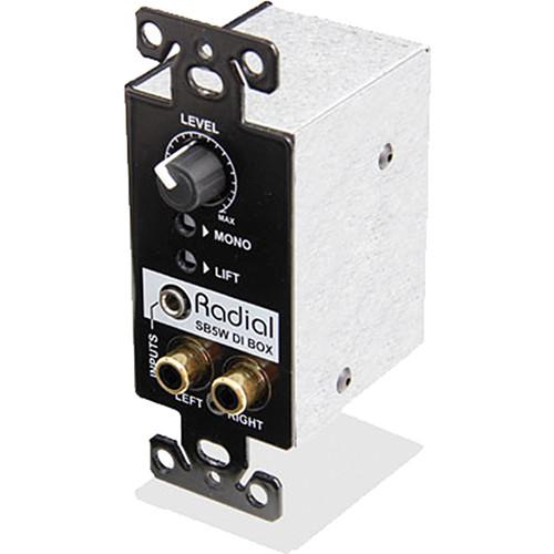 Radial Engineering StageBug SB5W Wall-Mounted Stereo Direct Box