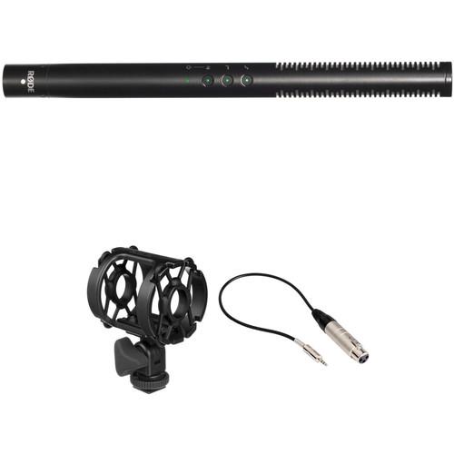 Rode NTG4 Shotgun Microphone with Shockmount and XLR-3F to 3.5mm TRS Cable Cable Kit