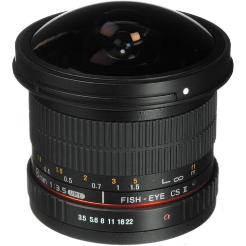 Rokinon 8mm f 3.5 UMC Fisheye CS II Lens for Fujifilm X- Mount