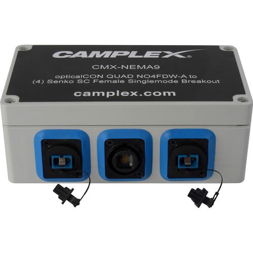 Camplex NO4FDW-A OpticalCON QUAD to 4 SC Female Singlemode Breakout Adapter Box