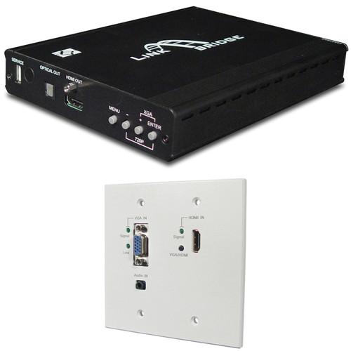 Link Bridge HDBaseT HDMI VGA WP Transmitter & 5Play HDMI Scaling Receiver Kit