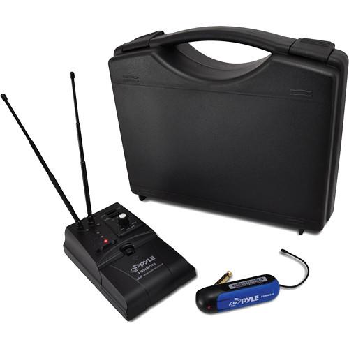 Pyle Pro Premier Series UHF Wireless Guitar Instrument Bug Transmitter Receiver System