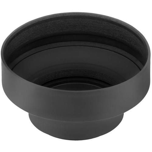 Sensei 55mm 3-in-1 Collapsible Rubber Lens Hood for 28mm to 300mm Lenses