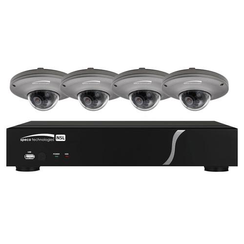 Speco Technologies ZIPL84D2G 8-Channel 1080p NVR with 2TB HDD and 4 1080p Mini Dome Cameras
