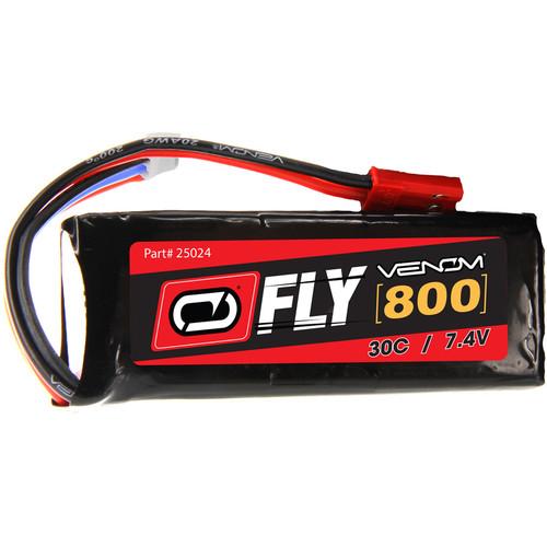 Venom Group Fly 30C 2S 800mAh 7.4V LiPo Battery with JST Plug