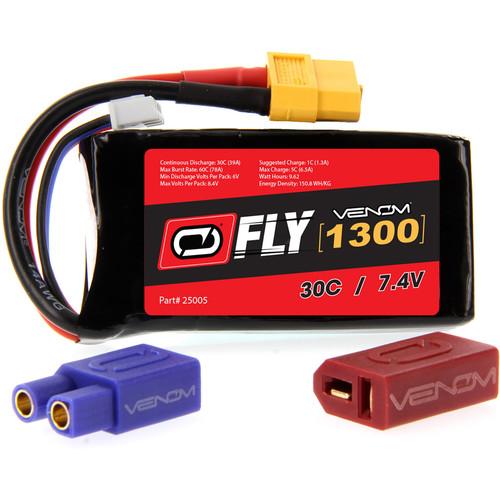 Venom Group Venom FLY 30C 2S 1300mAh 7.4V LiPo Battery with UNI 2.0 Plug