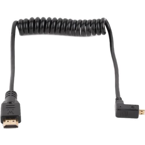 Wooden Camera WC Coiled Standard Right-Angle Micro HDMI to HDMI Cable