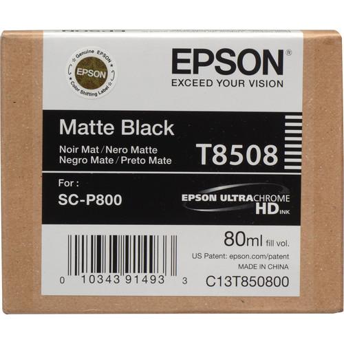 Epson T850800 UltraChrome HD Matte Black Ink Cartridge