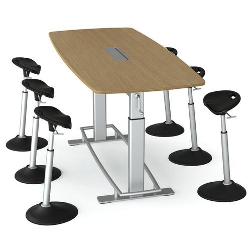 Focal Upright Furniture Confluence 6 Table and Six Mobis Seat Bundle