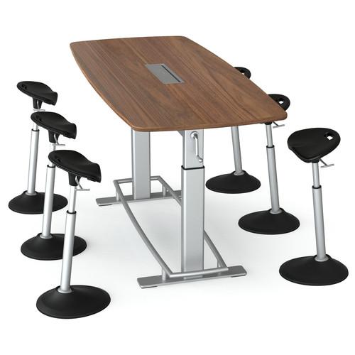 Focal Upright Furniture Confluence 6 Table and Six Mobis Seat Bundle