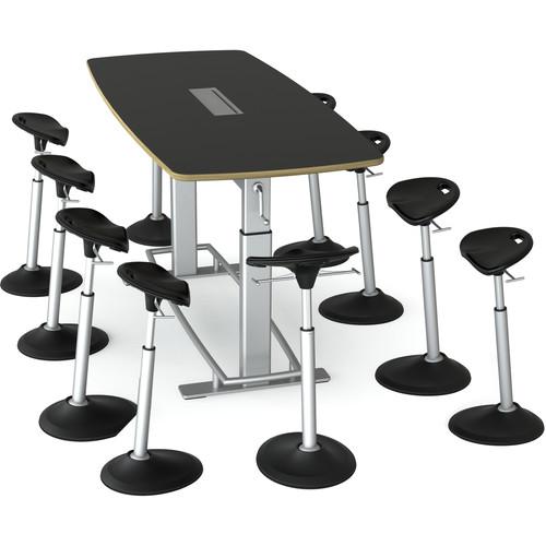 Focal Upright Furniture Confluence 8 Table and Ten Mobis Seat Bundle
