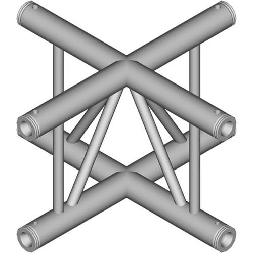 Global Truss 4-Way Vertical Cross-Junction for F32 I-Beam Truss System