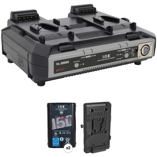 IDX System Technology Endura Duo-150 V-Mount 2-Battery Kit for AJA CION