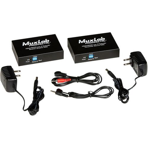MuxLab HDMI RS232 over IP Receiver with PoE