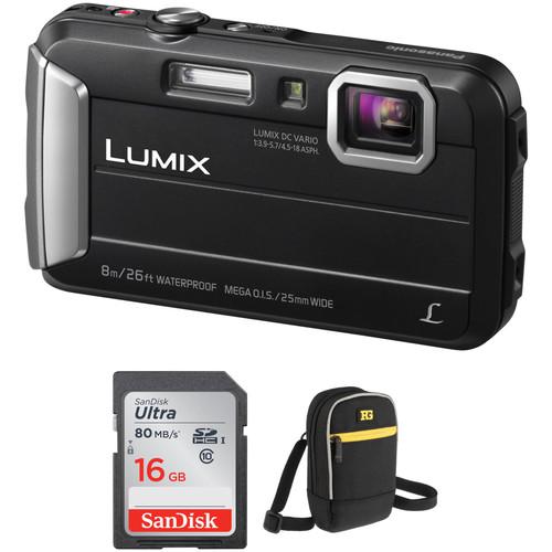 Panasonic Lumix DMC-TS30 Digital Camera with Accessory Kit