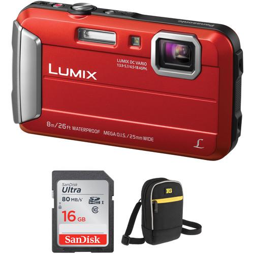 Panasonic Lumix DMC-TS30 Digital Camera with Accessory Kit