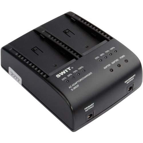 SWIT S-3602F Dual Charger Adapter for Sony NP-F970 770 960 950 Batteries