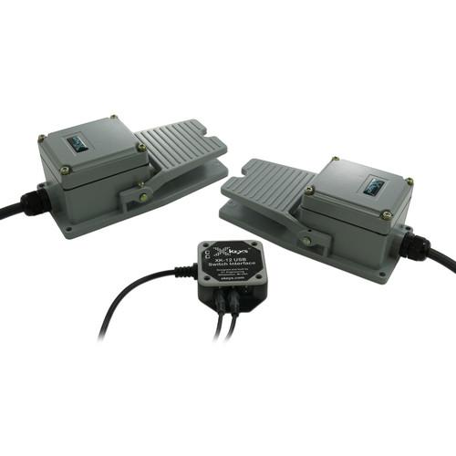 X-keys USB Twelve-Switch Interface with Footswitch Bundle