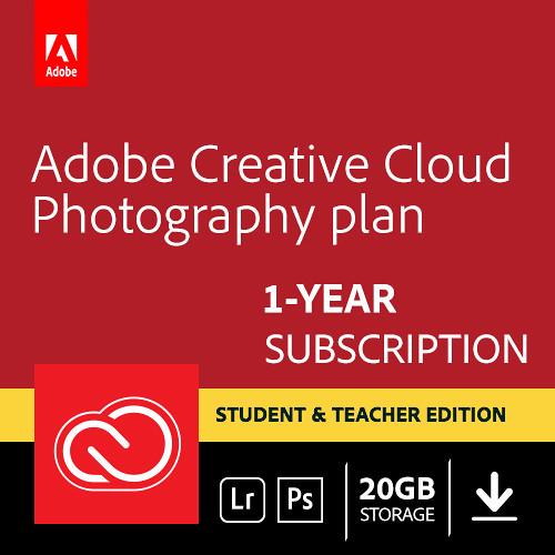 Adobe Creative Cloud Photography Plan with 20GB Cloud Storage