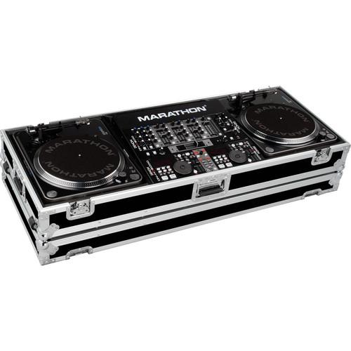 Marathon Battle-Style Coffin Case for 2 Turntables & 19" Mixer with Wheels