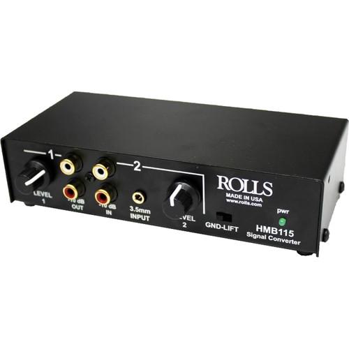 Rolls HMB115 2-Channel Stereo Analog Audio Balanced to from Unbalanced Signal Converter